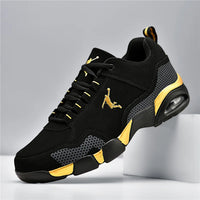 2025 new men's sports shoes outdoor men's running shoes fashion comfortable leather walking shoes men's jogging training shoes