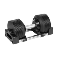 Adjustable Dumbbell Pair 2kg(5lb) or 4kg(9lb) Increase Max 50kg(110lb) Home Gym Weight Set