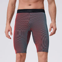 Marathon Compression Shorts Quick Dry Running Training Fitness Leggings Bodybuilding Tights Sports Men Gym Male with Waist Bag