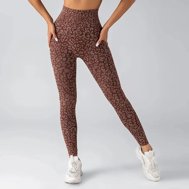 Seamless Leopard Yoga Leggings