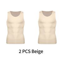 Mens Slimming Body Shaper Vest Shirt Abs Abdomen Slim Gym Workout Tummy Control Compression Tank Top Sleeveless Shapewear