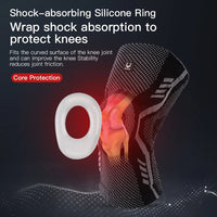 1 Pcs Sports Patella Spring Support Knee Brace Knitted Compression Full Protect Elastic Breathable Knee Support For Men Women