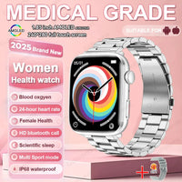 1.85-inch AMOLED Screen Smart Watch Women Bluetooth Call NFC Heart Rate Blood Pressure Blood oxygen Lady Sleep Smartwatches 2026
