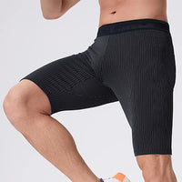 Marathon Compression Shorts Quick Dry Running Training Fitness Leggings Bodybuilding Tights Sports Men Gym Male with Waist Bag