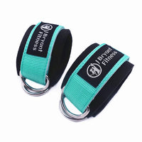 Ankle Straps for Cable Machines Double D-Ring Adjustable Neoprene Thick Padded Cuffs to Enhance Abs Glutes Legs Strength Workout