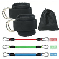 6pcs Buttocks with gantry, hip lift, ankle resistance, elastic trainer, ankle ring, hip leg tension rope, shaping and slimming