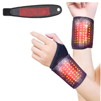 Self-Heating Wrist Band Magnetic Therapy Support Brace Wrap Heated Hand Warmer Compression Pain Relief Wristband Sanitizer Belt